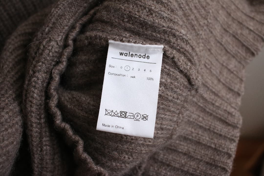 walenode ヤクウール片畦編みクルーネックセーター 1LDK - メルカリ