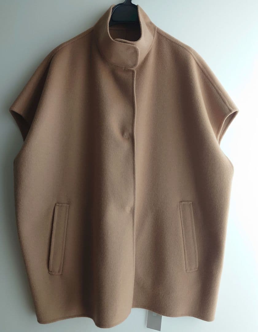 icb 今季　WoolRever スタンドカラージレ　 キャメル