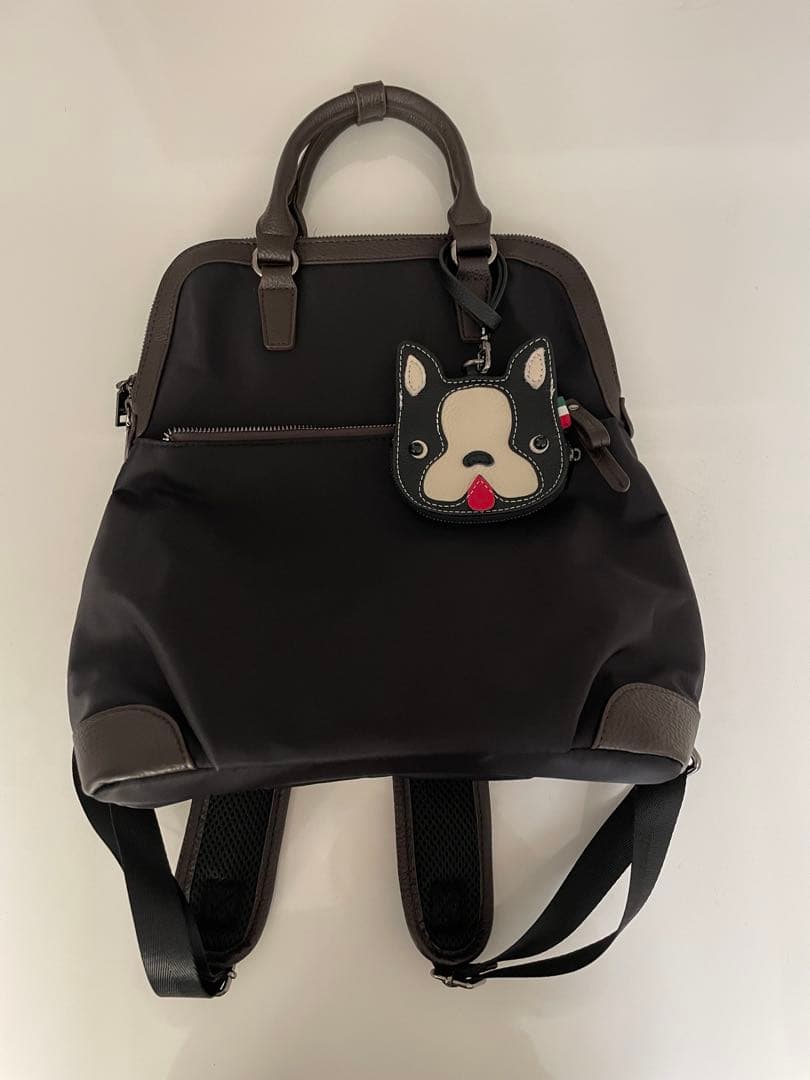 グッシオイタリー　撥水高密度ナイロンリュック＆フレブルちゃんマルチケースセット