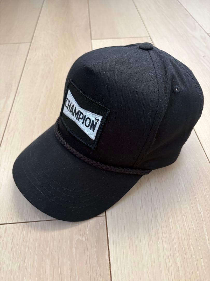 CHAMPION ブラック キャップ