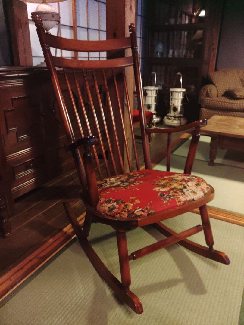 希少　東洋ファニチャー　トーヨーファニチャー　ロッキングチェア　レトロ　椅子