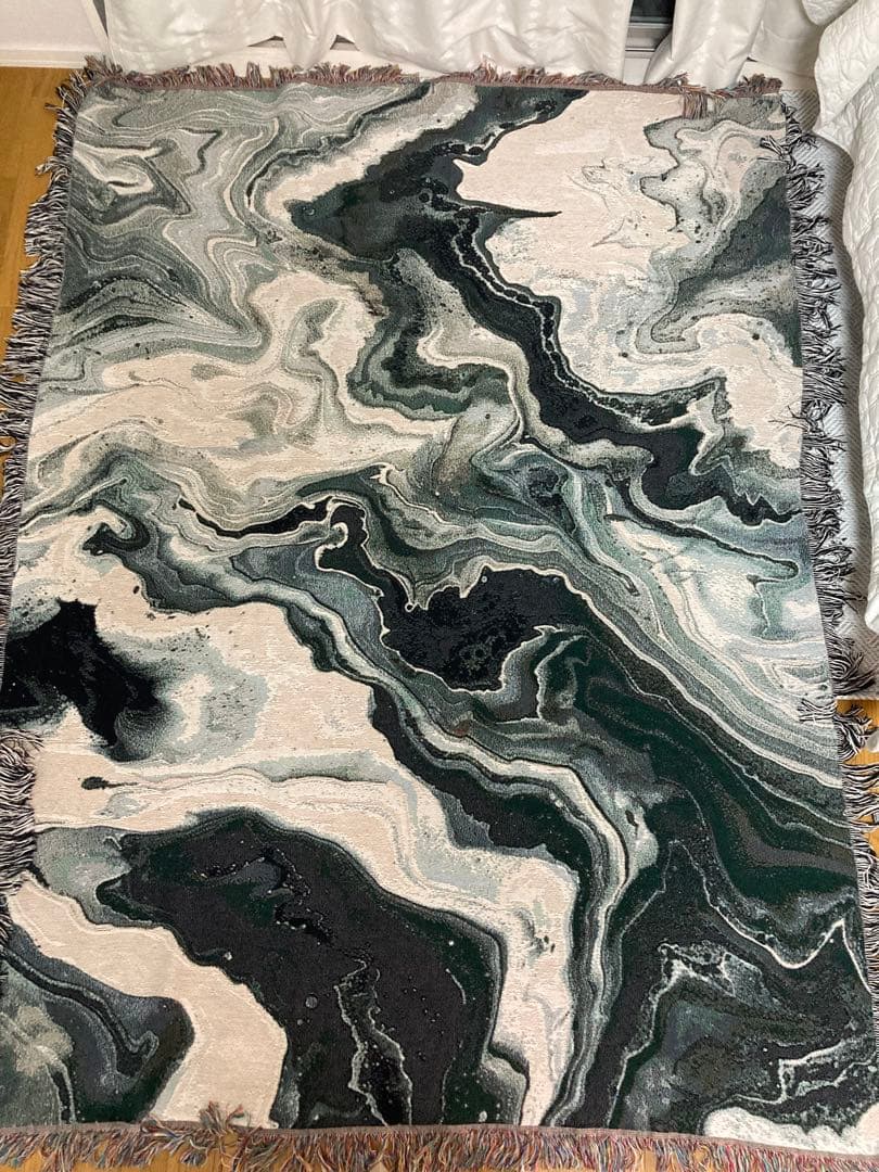 専用　ブランケットMarble Woven Throw Blanket