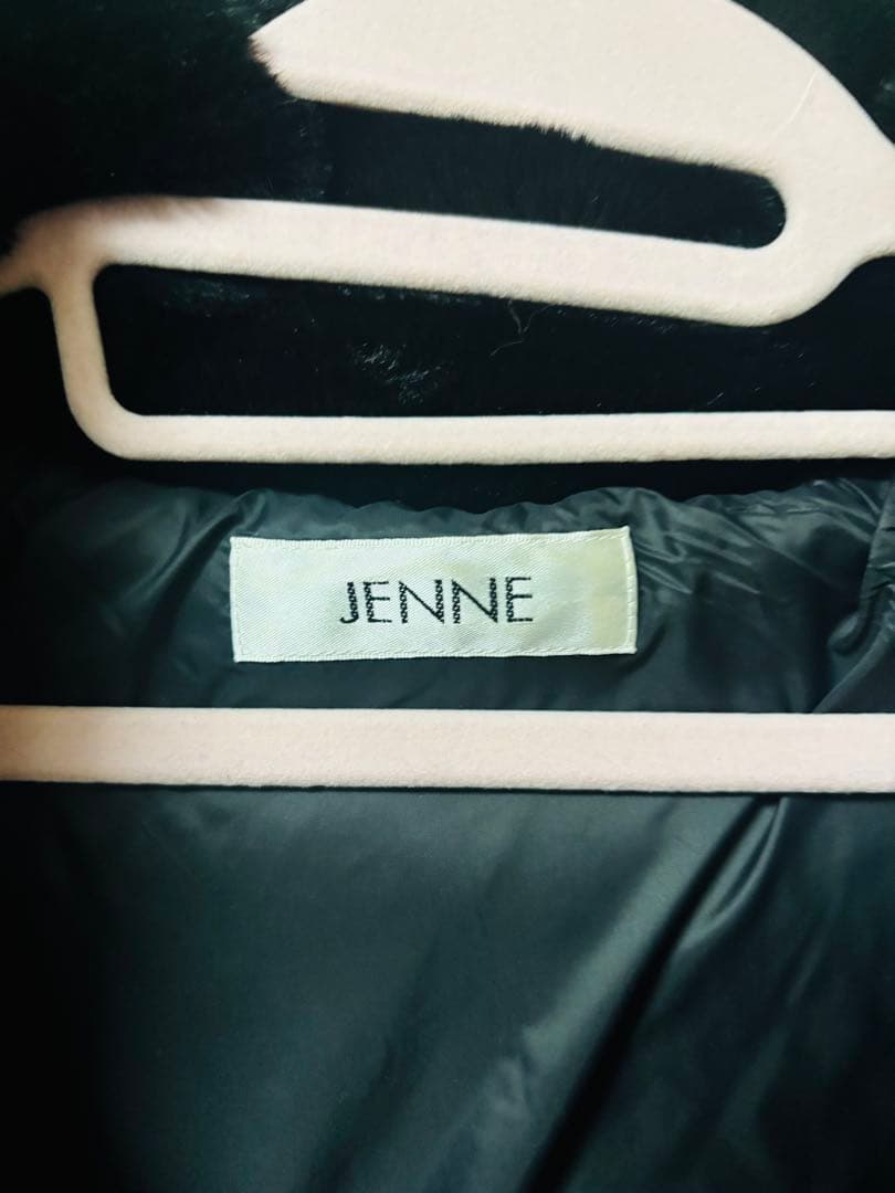 JENNE ペプラムブラックダウンジャケット - メルカリ