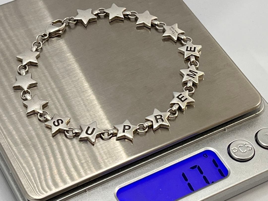 c747 美品 ティファニー×シュプリーム パフ スター ブレスレット 925