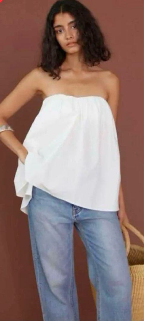 【searoomlynn】Flareギャザーパッドinベアトップ SeaRoomlynn - searoomlynn Flareギャザーパッドinベアトップス の通販