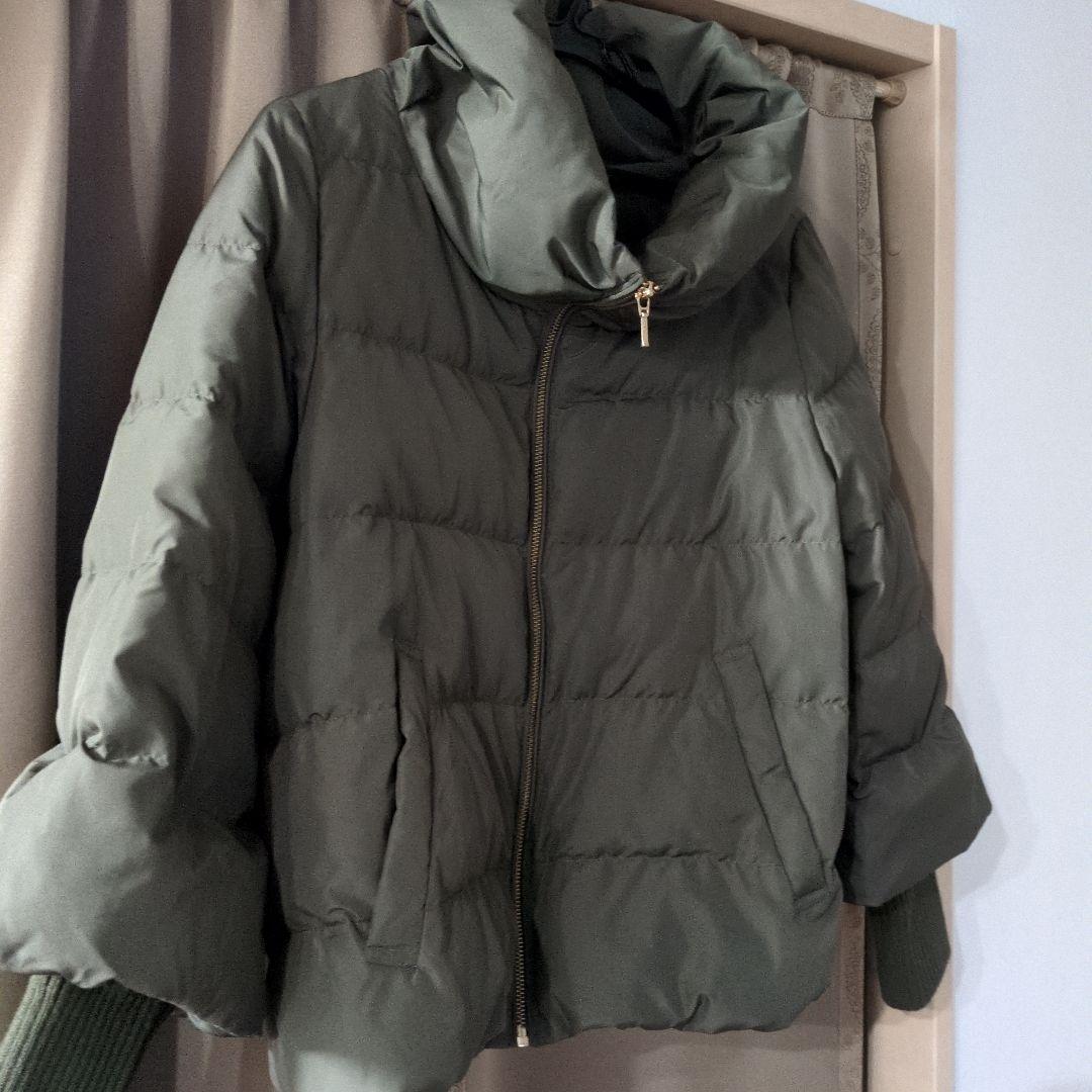 超美品 パシオーネ PASSIONE ダウンジャケット カーキ 40 - メルカリ