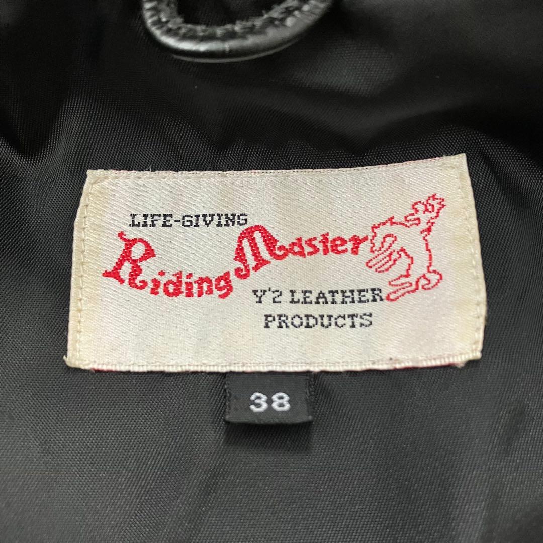 《美品珍品早い者勝ち》y'2 leatherシングルライダース本革リアルレザー