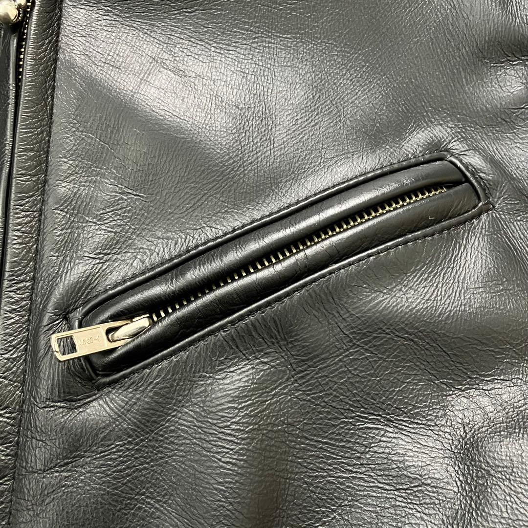 《美品珍品早い者勝ち》y'2 leatherシングルライダース本革リアルレザー