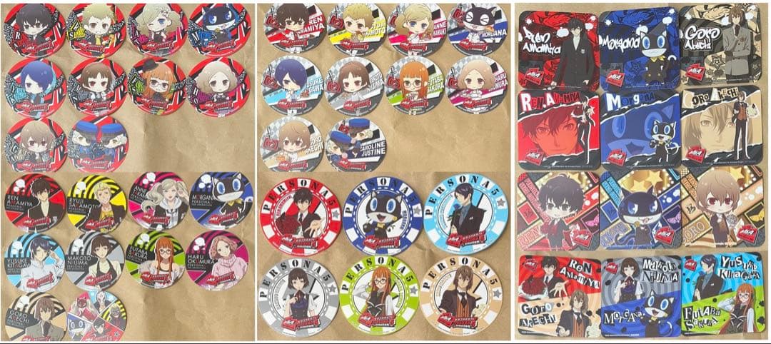 コンプセット ペルソナ5 P5 P5A セガ コラボ カフェ コースター