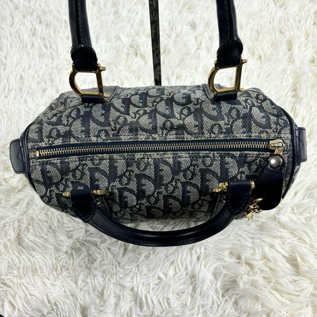 クリスチャンディオール ミニボストンバッグ トロッター D金具