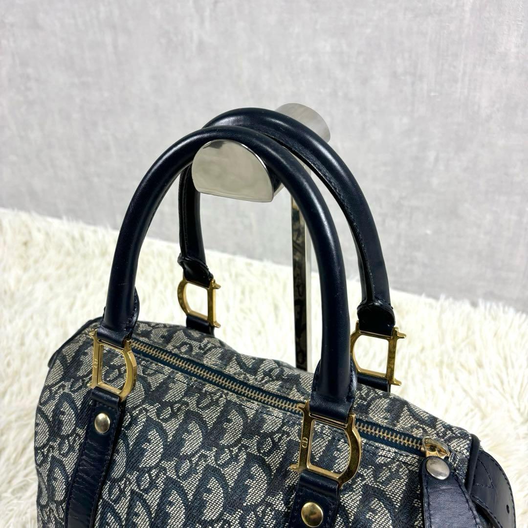 クリスチャンディオール ミニボストンバッグ トロッター D金具