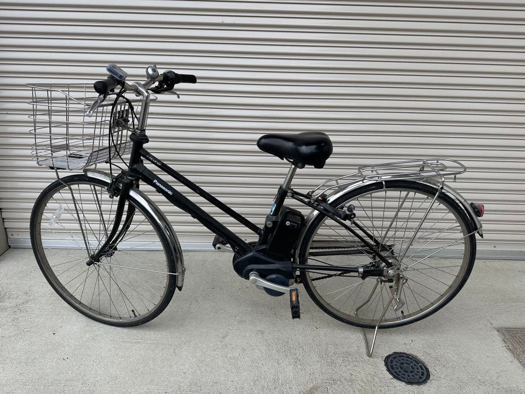 電動アシスト自転車 シティタイプ 黒