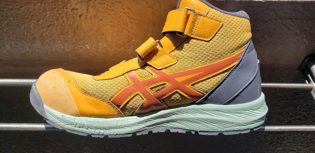 ASICS 安全靴 イエロー/オレンジ/グレー
