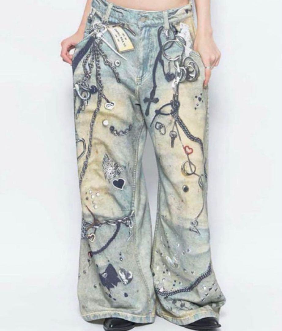 パンツ Theredthread S print denim 1 toys