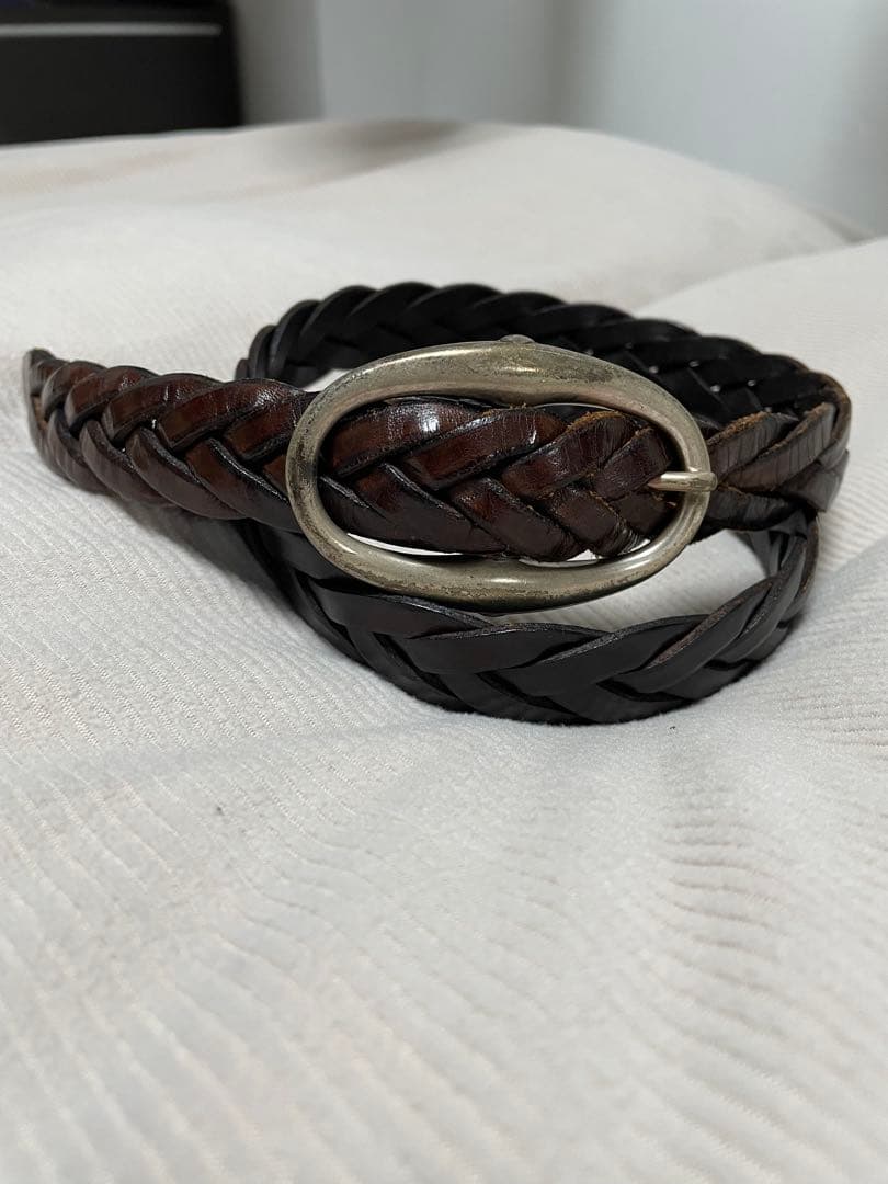 ダニエル&ボブ　編み込みレザーベルト