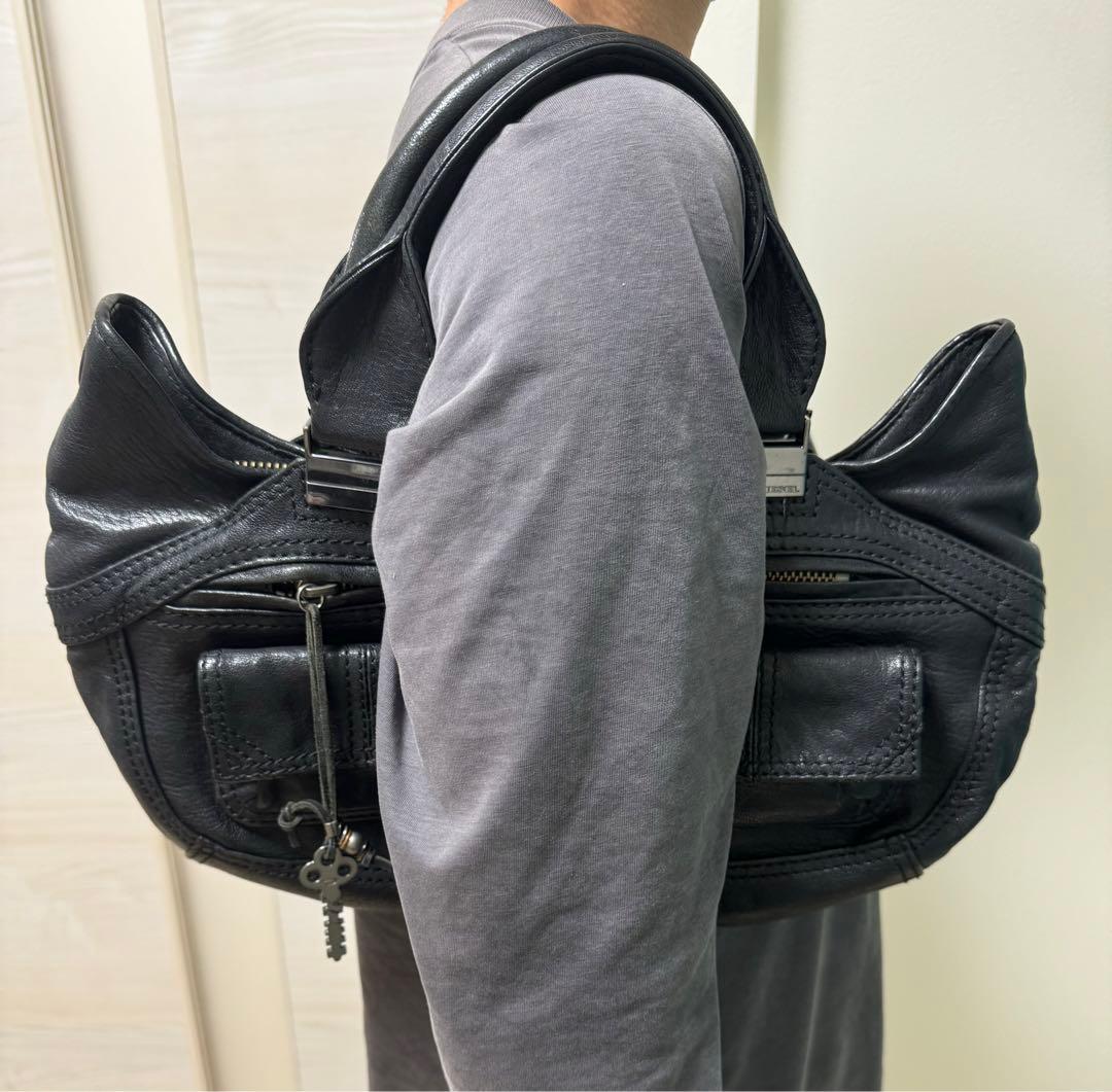 最高デザイン)DIESEL y2k 2way ハンドバッグ ショルダーバッグ DIESEL
