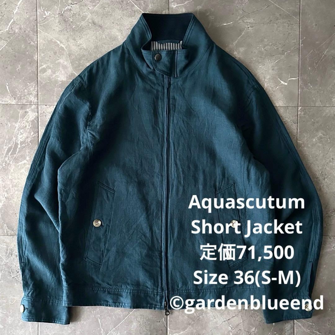 Aquascutum 現行 ハリントンジャケット スウィングトップ G-9 36