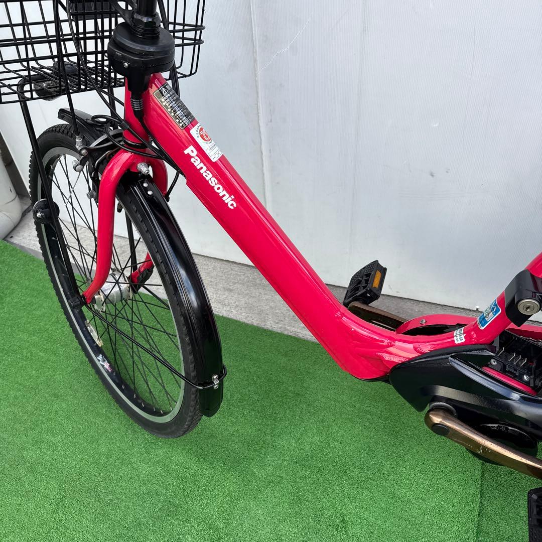 Panasonicパナソニック電動アシスト自転車26インチ 16Ah レッド - メルカリ