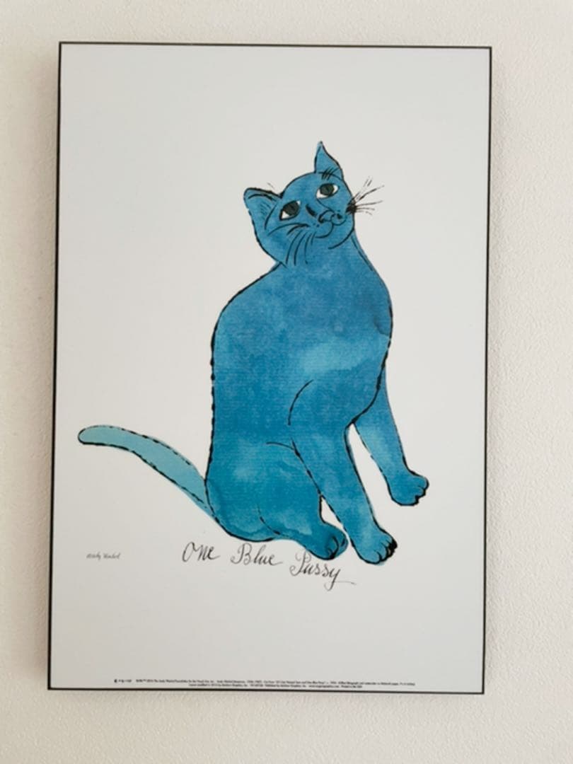アンディウォーホル　ネコのサム　壁掛け　パネルアート Amazon.co.jp: アンディウォーホルポスター展猫の壁アートアンディ