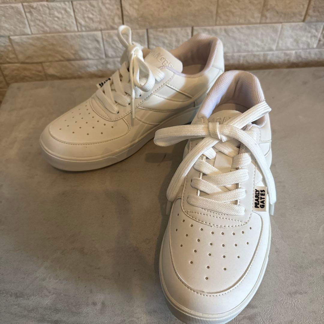 PEARLY GATES ホワイト ゴルフシューズ