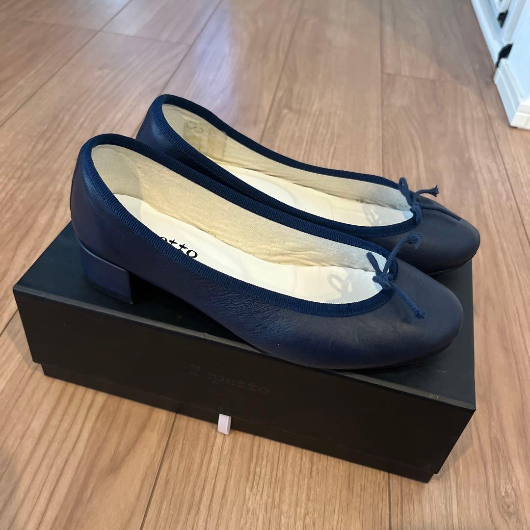 repetto バエレシューズ　ネイビー　37.5