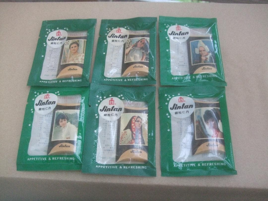 銀粒仁丹ケース女性写真入り★未開封6パックセット