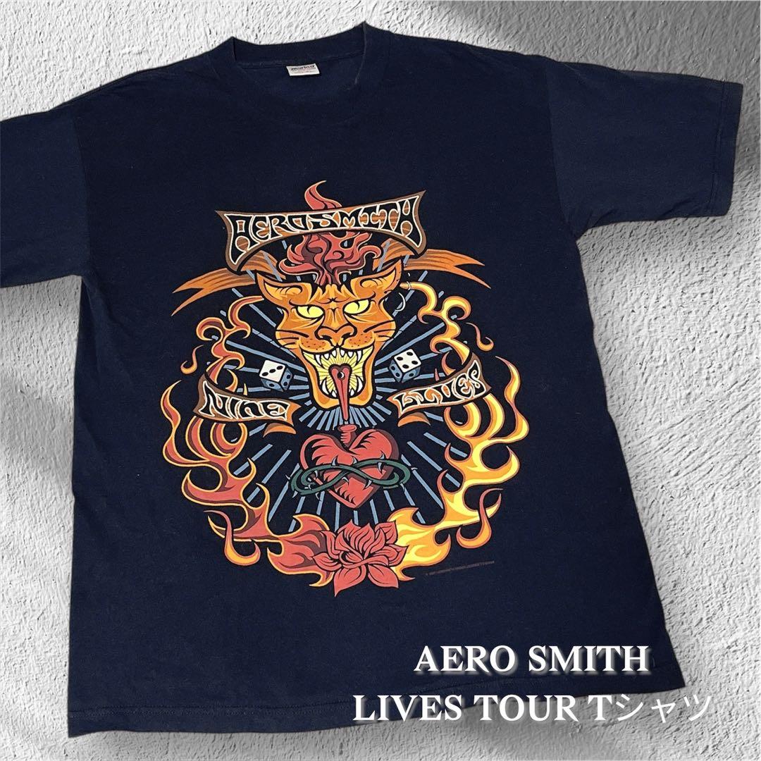 美品✨️エアロスミス97-98NINE LIVES TOUR TシャツL