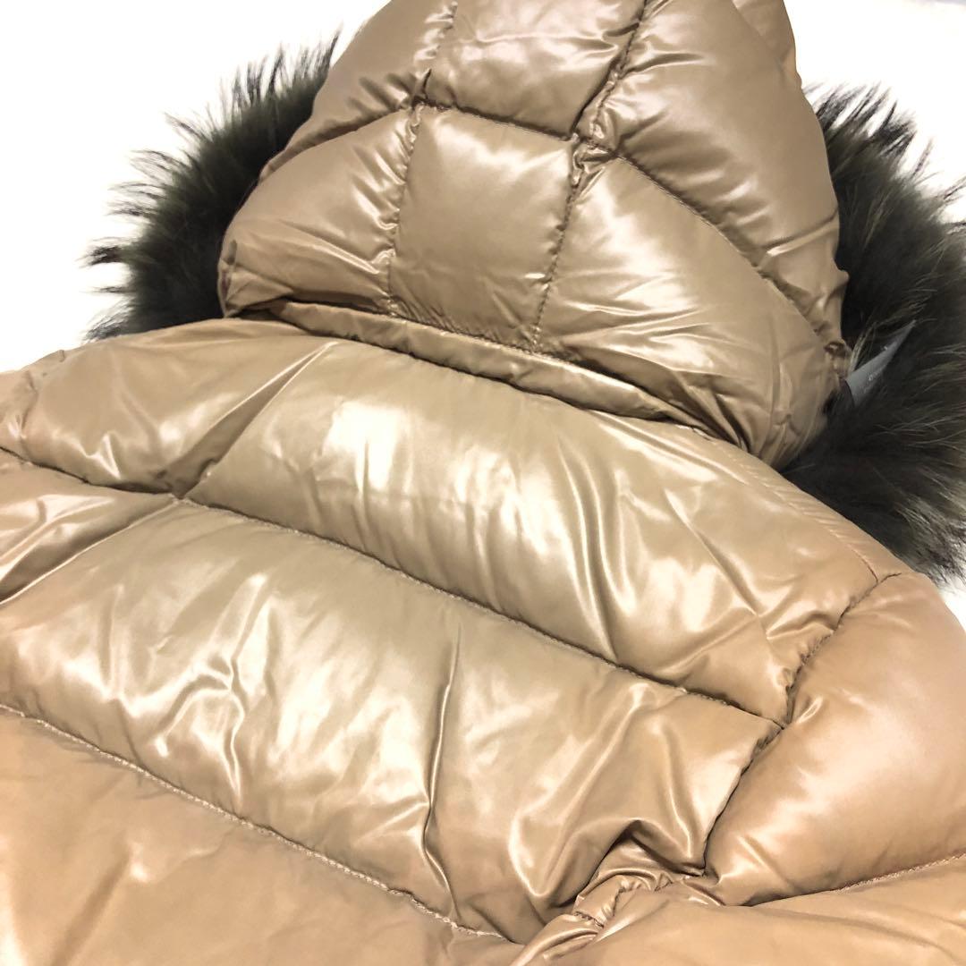 デュベティカ ダウンコート デネブ 3WAY リブ ラクーンファー キャメル