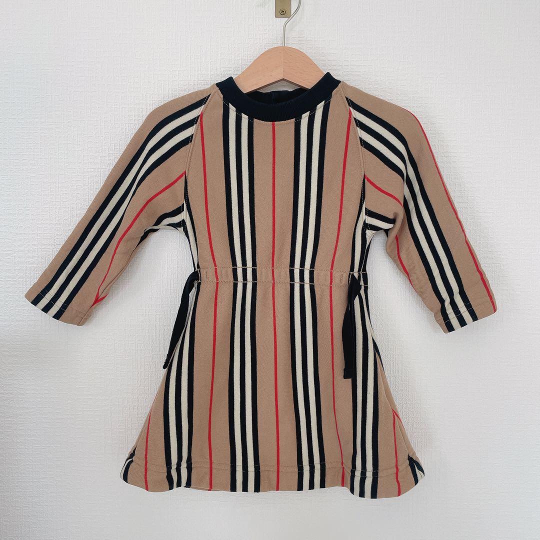 メ*べ様 Burberry ストライプ　ワンピース　ベビー　キッズ　バーバリー