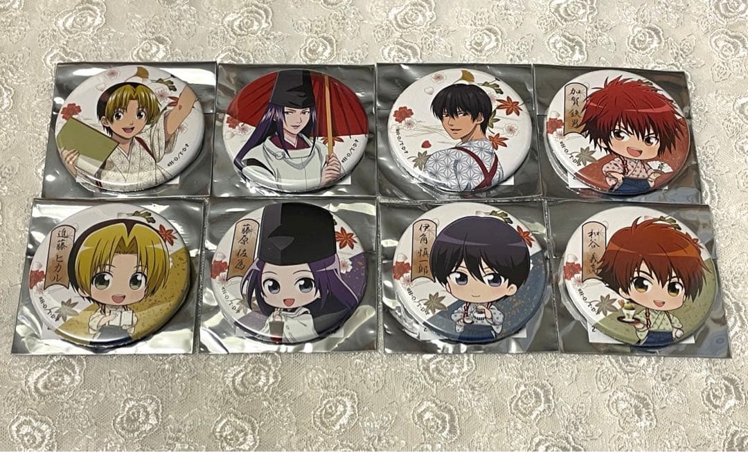 ヒカルの碁　缶バッジ　アニメイト　カフェ　8種セット　ヒカル　佐為　伊角　加賀 TVアニメ『ヒカルの碁』冬モチーフの新作グッズが登場！ 冬の花を持っ