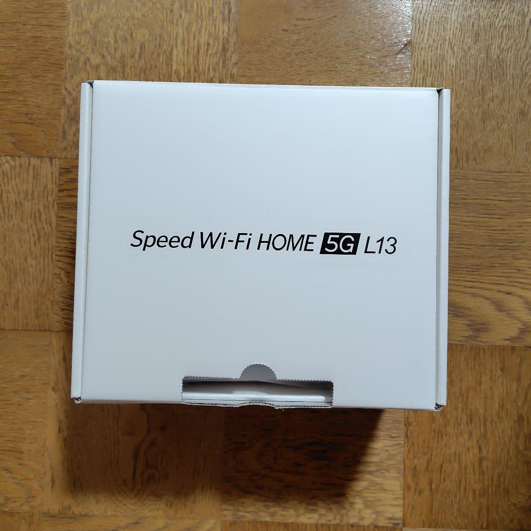 SPEED Wi-Fi  5G L13 ホームルーター