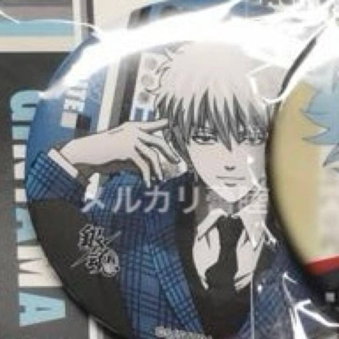 銀魂 坂田銀時 モノクロスーツ 缶バッジ JF AnimeJapan