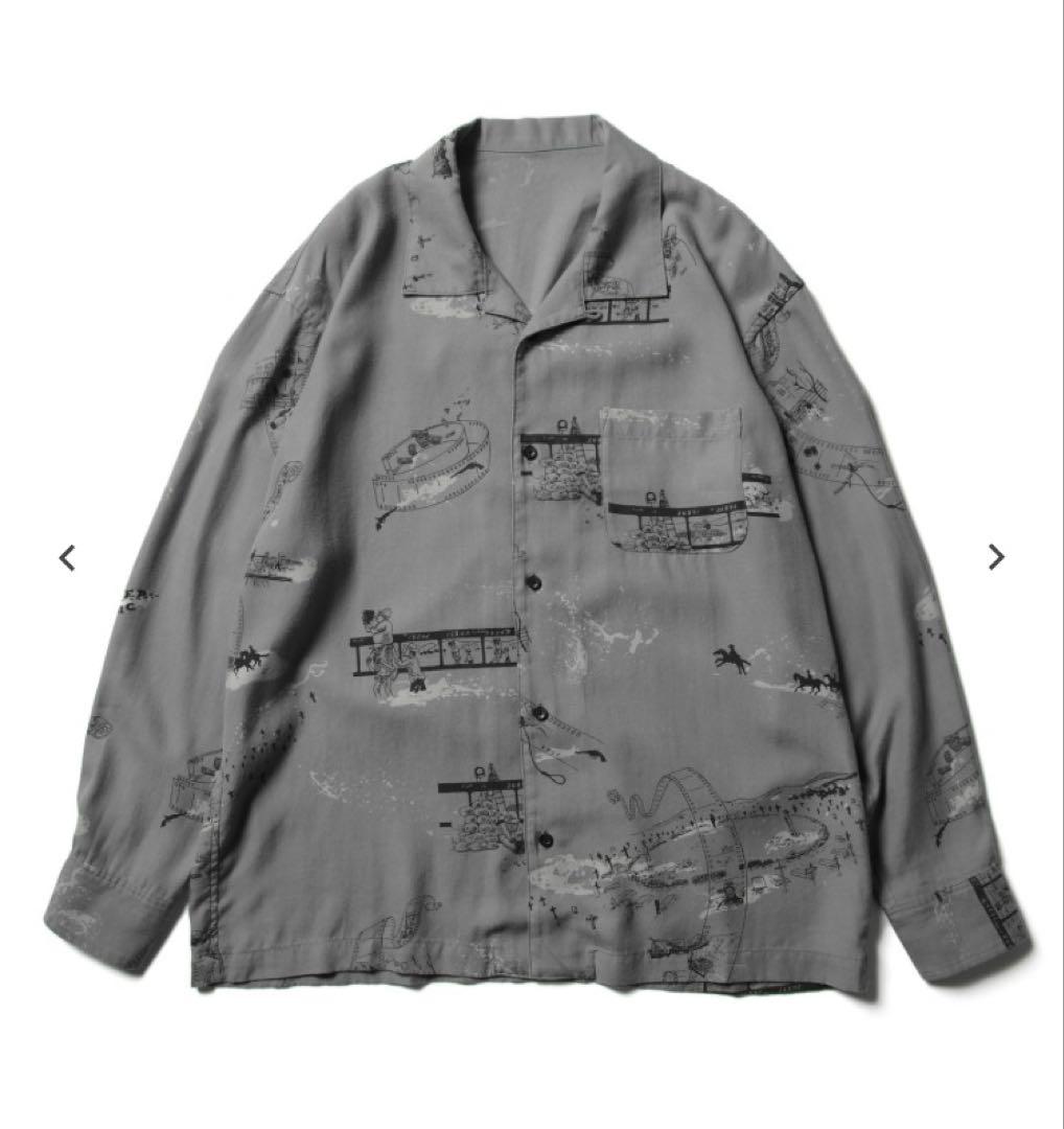 POTER CLASSIC セルジオレオーネ ロングアロハシャツ サイズ L ポータークラシックのアロハロングシャツ | HUES 福岡セレクトショップ