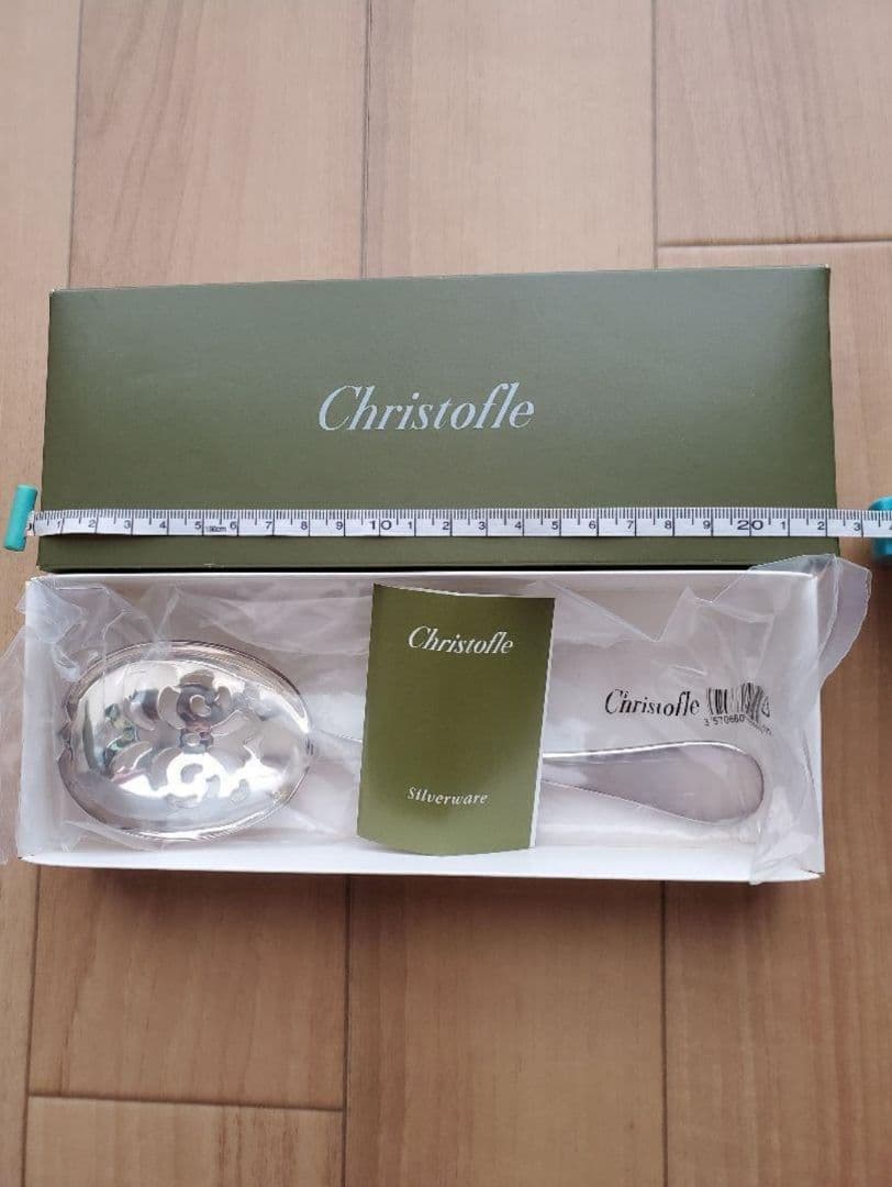 未使用箱入り☆クリストフル　穴あきスプーン