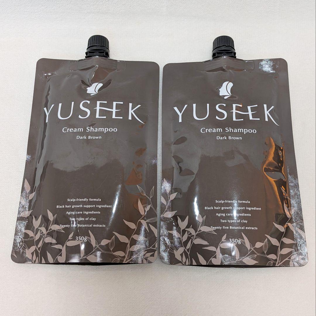 YUSEEK クリームシャンプー 350g ダークブラウン 2つ