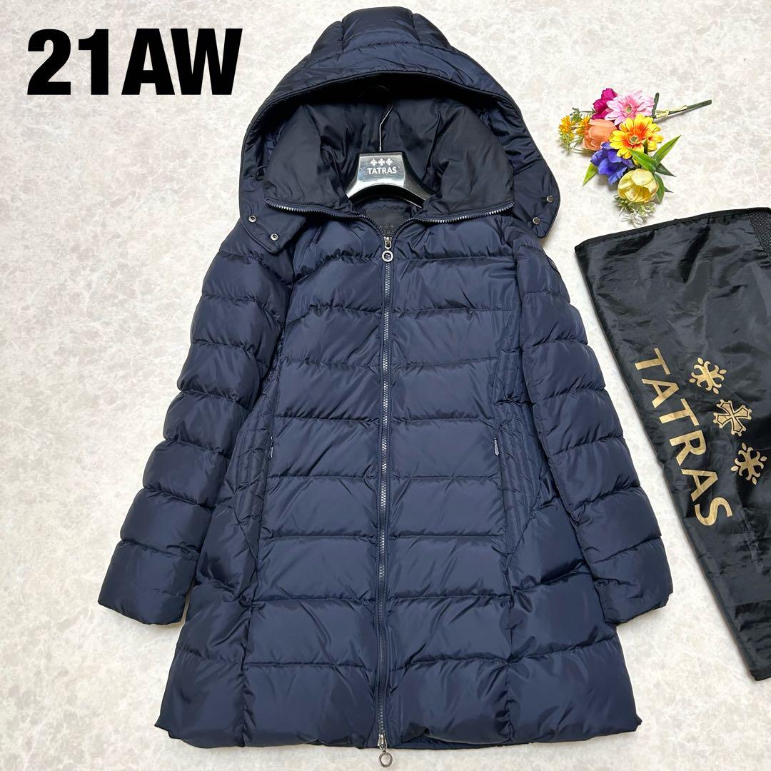 未使用級 タトラス ポリテアマ POLITEAMA ダウンコート ネイビー 01