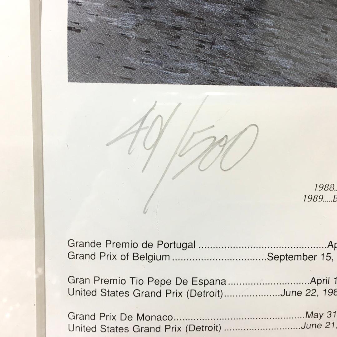 ○激レア アイルトン・セナ ポスター 限定500 1993 Grand-prix - メルカリ