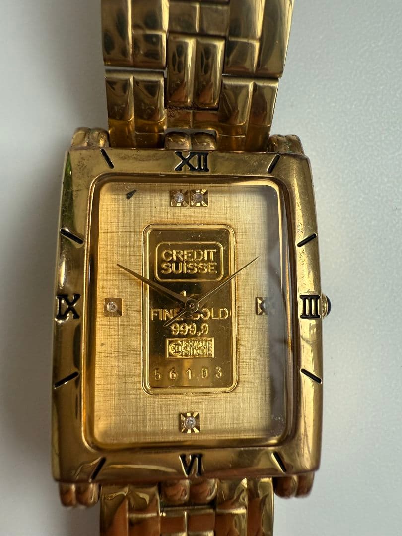 【純金インゴット】ELGIN × Credi クォーツ時計