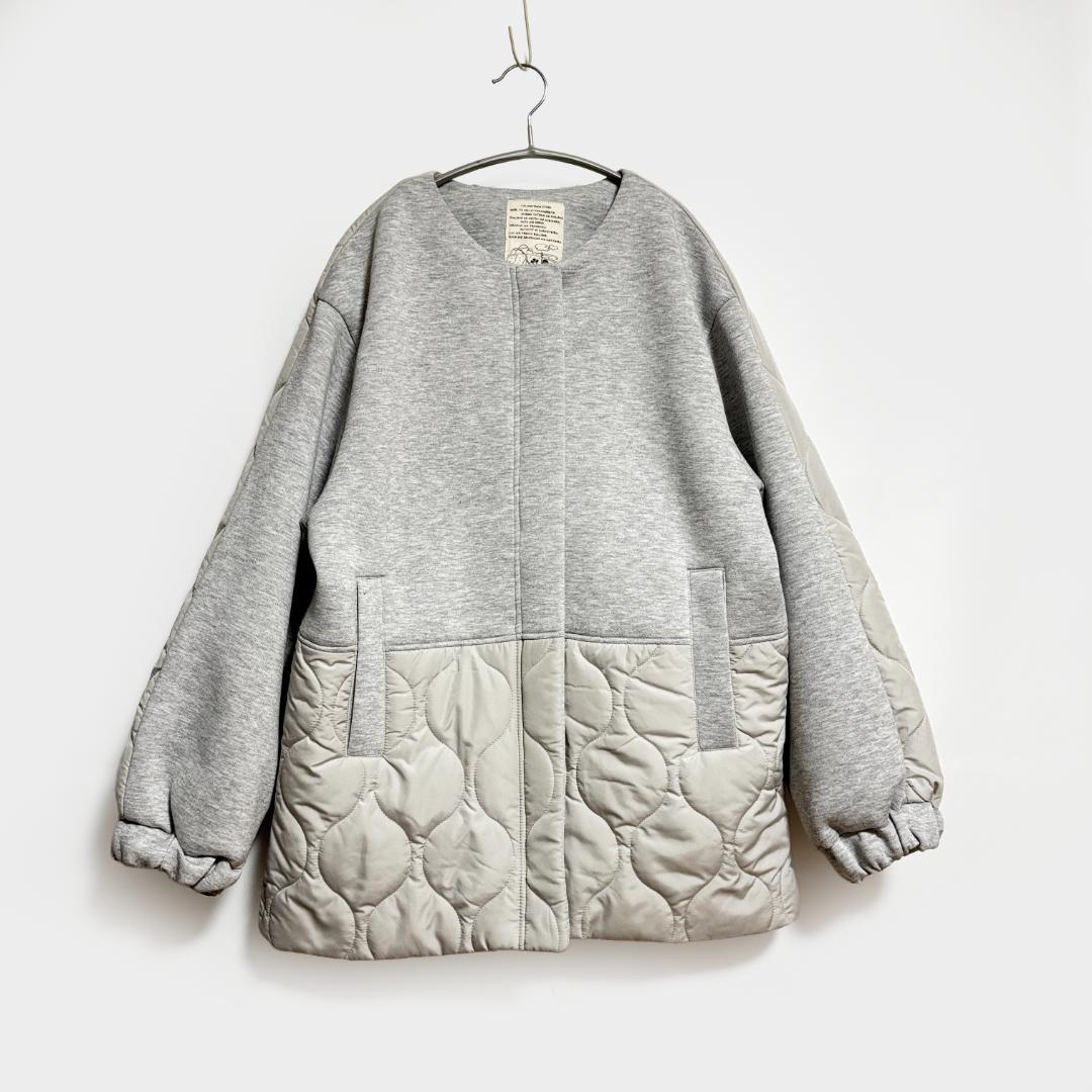 2025AW【ルクルカ センソユニコ】中綿　モスダンボール キルト コート　38