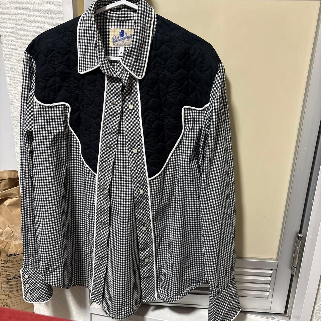 エイプ　ヴィンテージ　ウエスタンシャツ　M