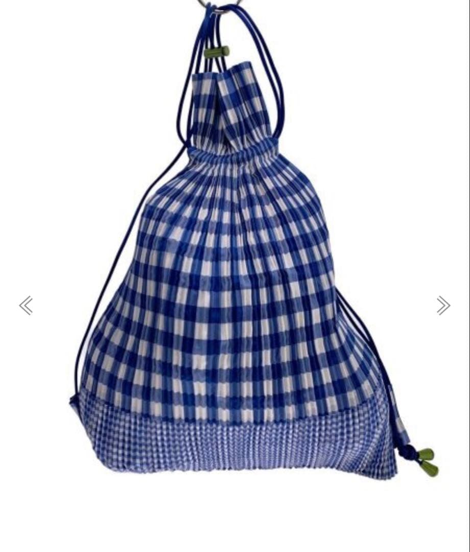 ISSEY MIYAKE プリーツ　ナップサック　イッセイミヤケ　チェック