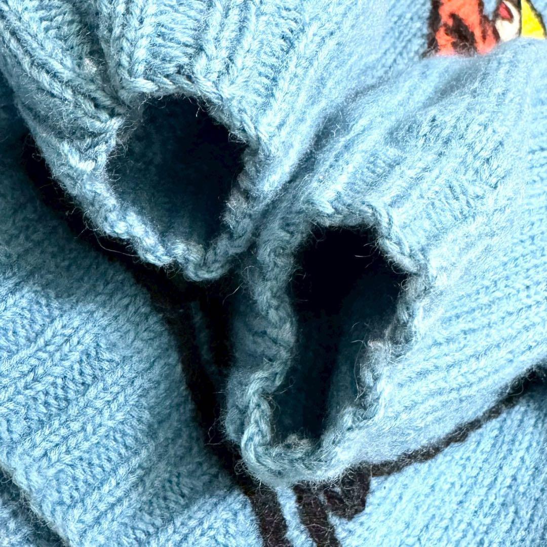 アルベロベロ WOO-MI ぼんぼり付 二重 ハイネック ポップ ニット 太陽