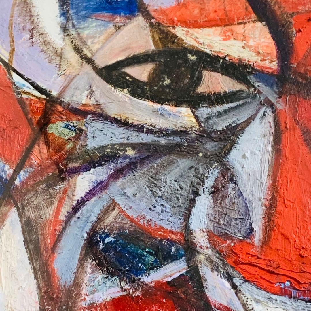 働く人 服部悦男 油彩画 F20 1985年作匿名配送