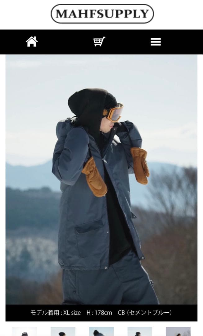 新品　未使用　MAHF モッズパーカージャケット　M