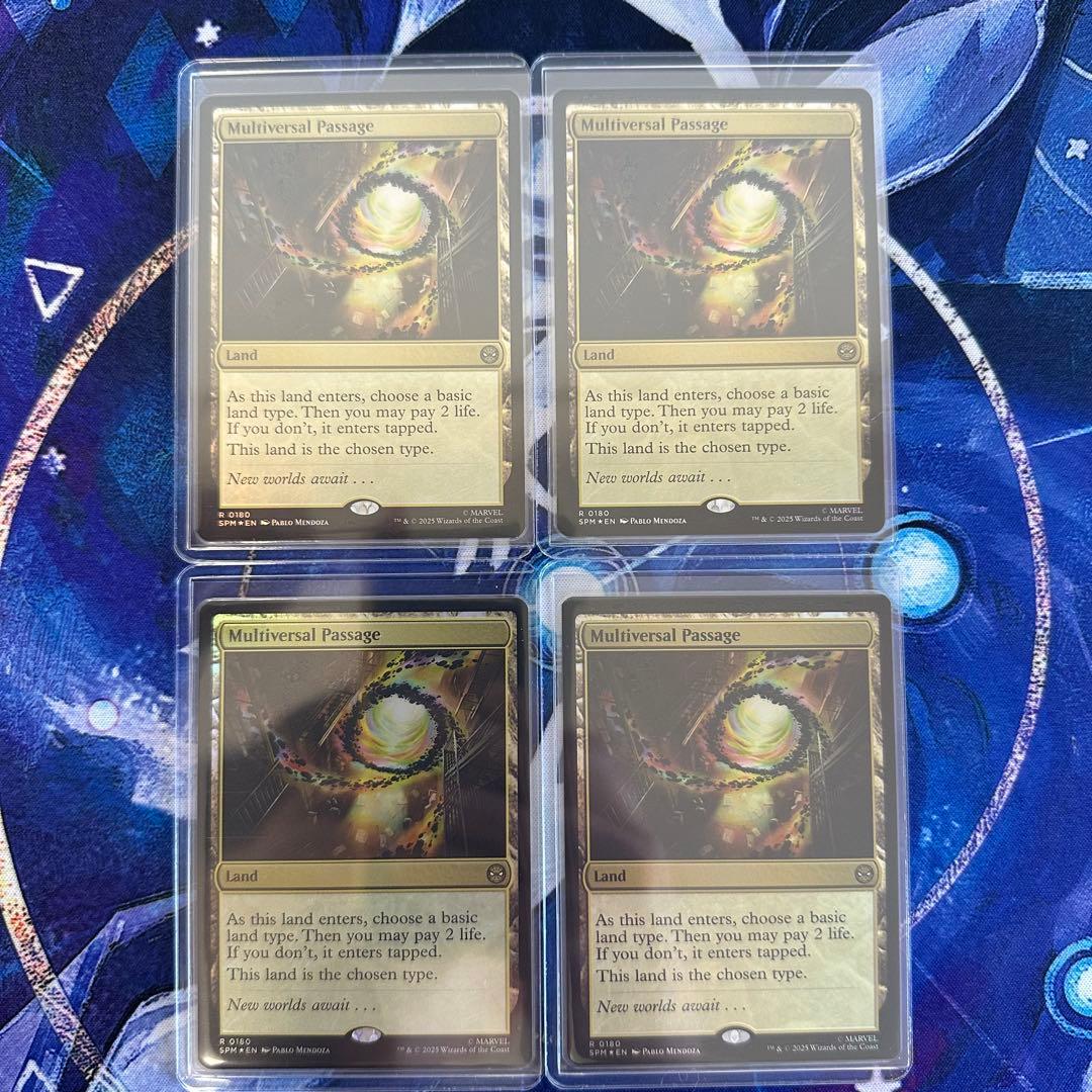 MTG/マルチバースへの通り道/Foil×4枚 フルアート)マルチバースへの通り道/Multiversal Passage《英語》【SPM】
