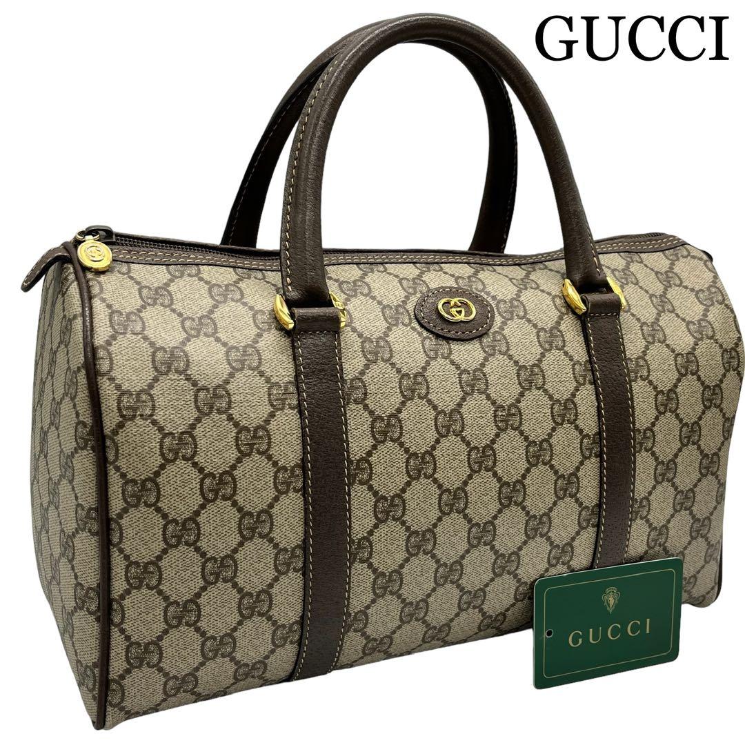 美品 gucci オールドグッチ ボストンバッグ