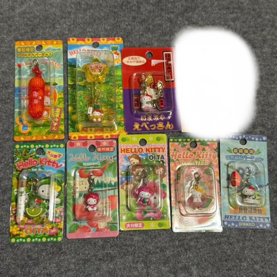 ご当地限定ハローキティ　ファスナーマスコット　9個セット ご当地ハローキティ ファスナーマスコット九州地域限定 13個まとめ売り