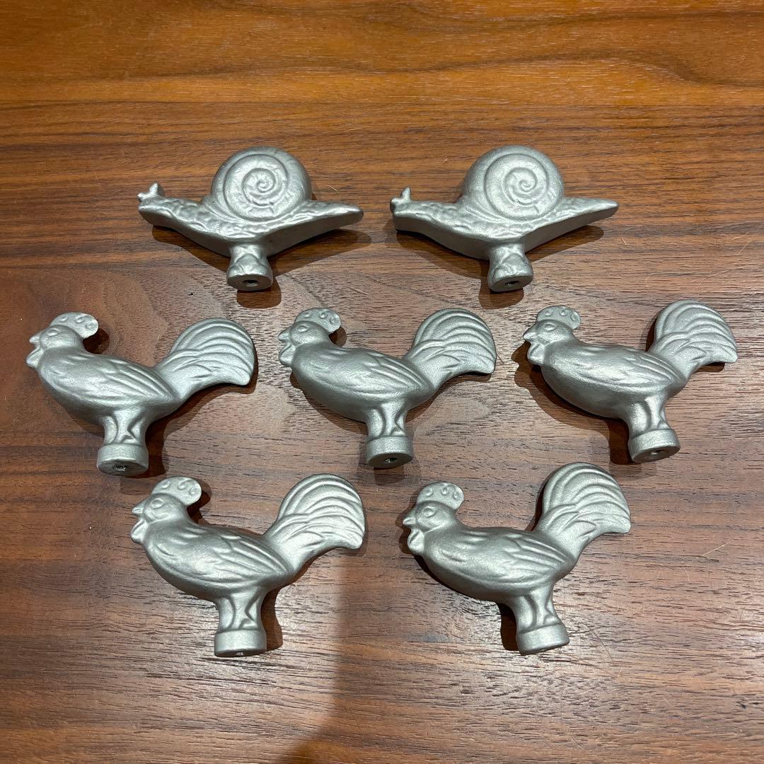 STAUB ストウブ アニマルノブ 7個セット Staub（ストウブ） アニマルノブ 取手 持ち手 つまみ 全6種類 可愛い