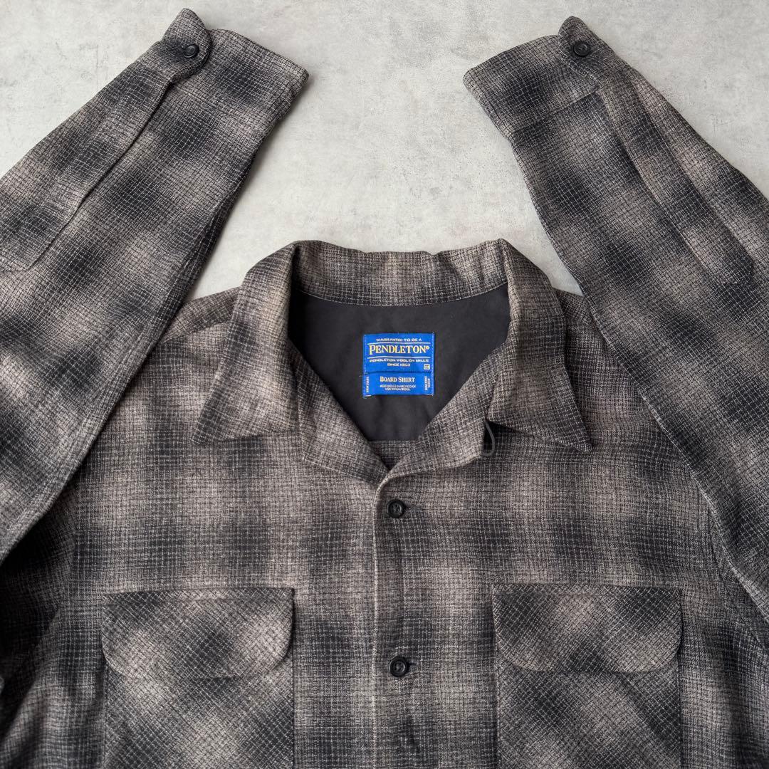 PENDLETON ペンドルトン ボードシャツ Mサイズ グレー ブラック