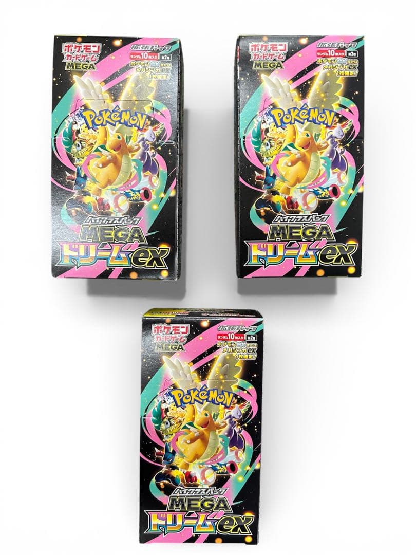 ポケモンカードゲーム MEGAドリームEX 3箱